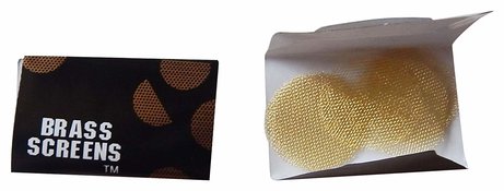 100 Steel Filter Screens Packs ( 5 Screens Per Pack Total 500 Screens) - Brass