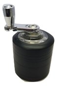 POCKET SIZE 4 PART HAND CRANK GRINDER 40 MM - Black