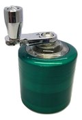 POCKET SIZE 4 PART HAND CRANK GRINDER 40 MM - Green