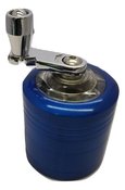 POCKET SIZE 4 PART HAND CRANK GRINDER 40 MM - Blue